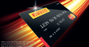 All New Pre-paid gift card offer from Pirelli