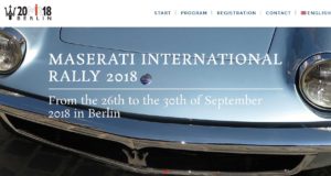 Registration opens for the Maserati International Rally in Berlin